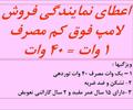 services business business اعطای نماینگی لامپ های فوق کم مصرف 1وات 