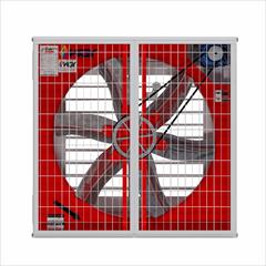 industry textile-loom textile-loom هواکش صنعتی 100×100 تسمه‌ای دمپردار کولاک گست