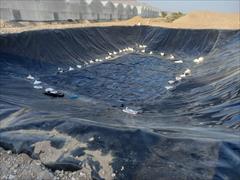 industry agriculture agriculture ساخت و اجرای استخر پلیمری آبیاری با ژئوممبران