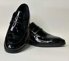 buy-sell personal bags-shoes  کفش چرم طبیعی مشکی مردانه مجلسی طرح ۱۱۲۹