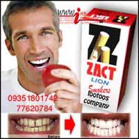 سفید کننده دندان مخصوص سیگاری ها<br/>خواص خمیر دندان ضد سیاهی zact:<br/>- بدون آسیب رساندن به دندان ها تجمع پلاک ها را از بین می برد<br/>- باکتر های مضرر را از buy-sell personal health-beauty