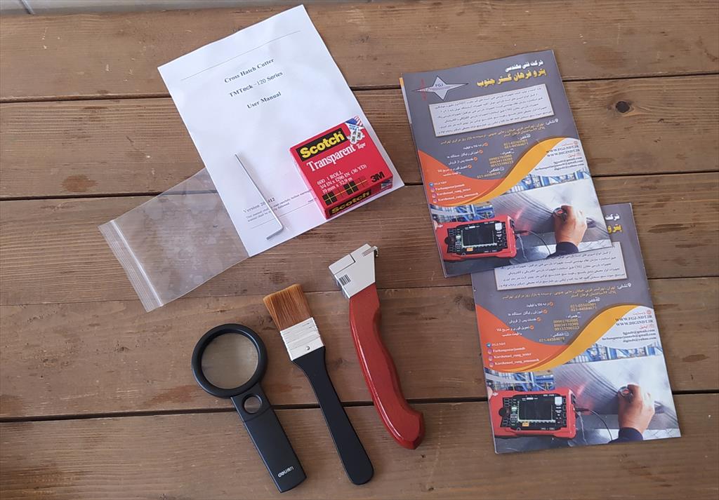 این دستگاه یکی از دستگاه های مورد استفاده جهت انجام تست چسبندگی رنگ میباشد که نام دیگر آن خراش انداز  میباشد.در واقع این دستگاه یا دیگر دستگاه های متف industry tools-hardware tools-hardware