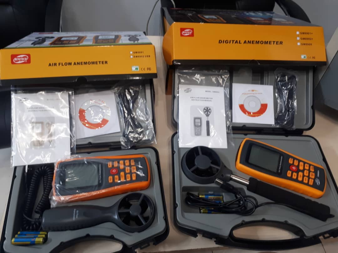از #فلومتر_هوا چه میدانید؟<br/>فلومتر هوای برند بنتک مدل GM8902 وGM8902+ قادر است سرعت باد از 0 تا رنج 45متر بر ثانیه را اندازه گیری کند.<br/>دمای مورد استفاد industry tools-hardware tools-hardware