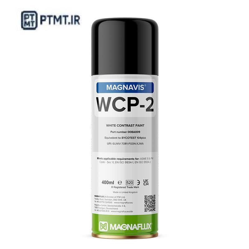 اسپری WHITE برند MAGNAFLUX کدWCP2<br/><br/>تست ذرات مغناطیسی MT یک روش آزمون غیر مخرب NDT برای تشخیص عیوب و ترک های سطح و زیرسطحی در مواد آهنی است . روش آزمون industry tools-hardware tools-hardware