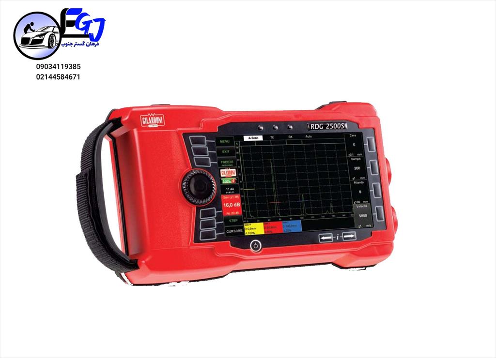 عیب یاب التراسونیک جوش گیلاردونی RDG – 2500S<br/><br/>مشخصات فنی عیب یاب :<br/><br/> محدوده فرکانس : از 0.5 تا 15 مگا هرتز  <br/>عمق بازرسی :  از 5mm  به  15m           <br/> industry tools-hardware tools-hardware