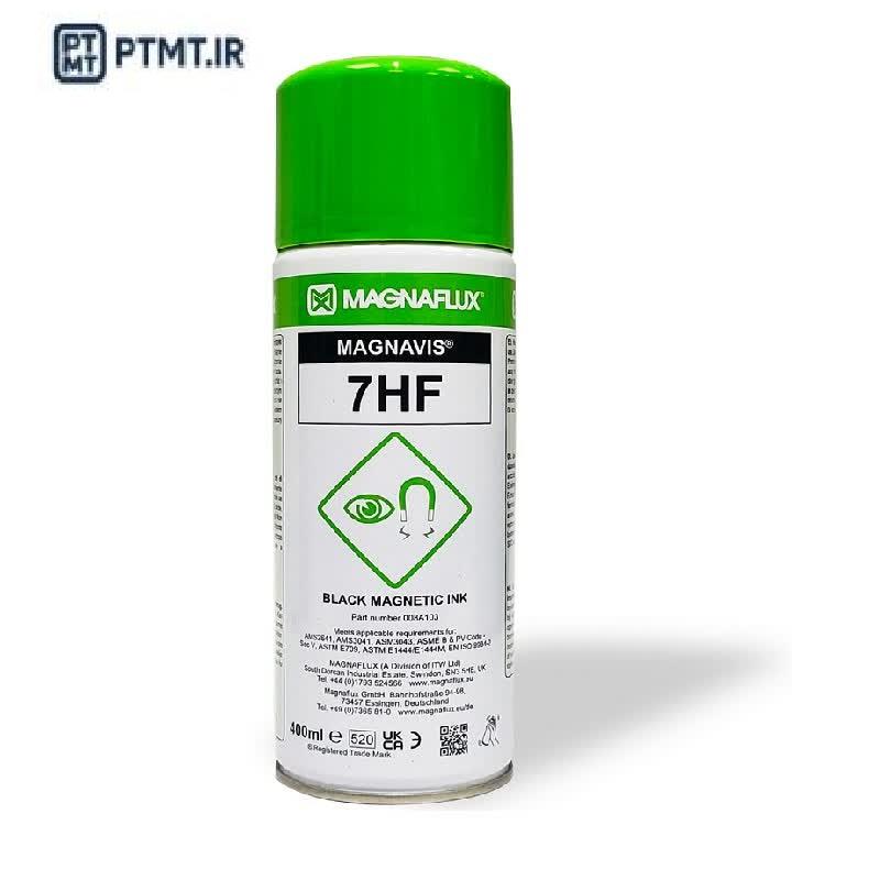 اسپری ink برند MAGNAFLUX هندی  7HF<br/><br/>تست ذرات مغناطیسی MT یک روش آزمون غیرمخرب  NDT برای تشخیص عیوب و ترک های سطح و زیر سطحی در مواد آهنی است . روش آزم industry tools-hardware tools-hardware