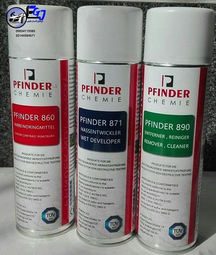 ست اسپری جوش ترک یاب PFINDER PT آلمانی 500 میل فایندر PFINDER ساخت کشور آلمان جهت انجام تست مایعات نافذ استفاده میشود.این اسپری با ذرات نفوذ بسیار قوی industry tools-hardware tools-hardware
