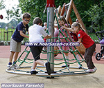 شرکت نورسازان پارسه آرا اولین تولید کننده بازیهای تور و طناب در ایران با استفاده از طنابهای سیم بکسل های روکشدار اصل آلمانی و تمامی محصولات تور و طناب industry iron iron