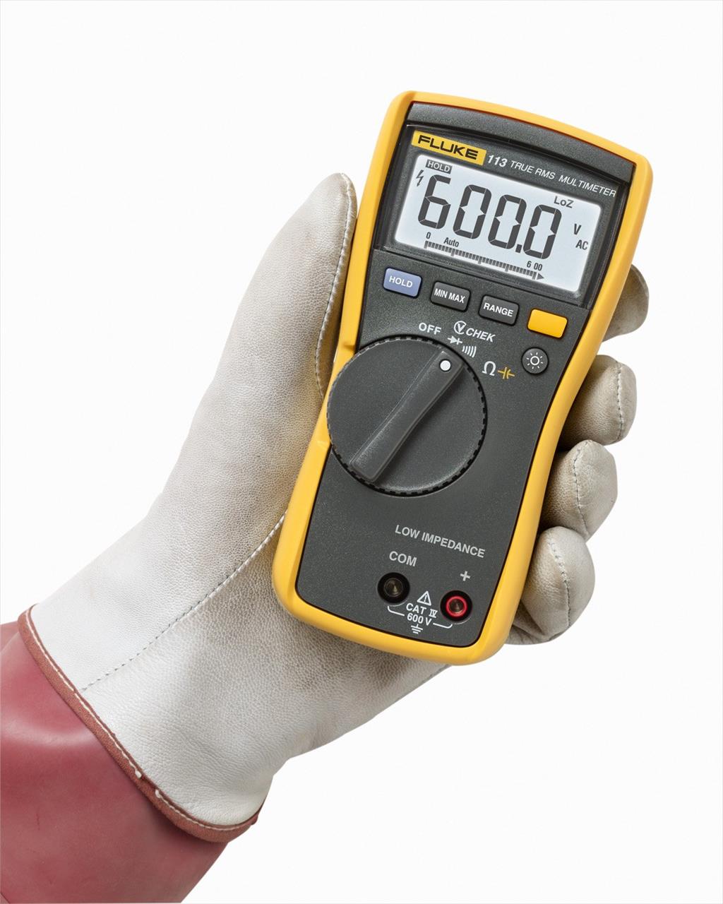 از مولتی‌متر Fluke 113 برای اندازه‌گیری کمیت‌های الکتریکی استفاده می‌شود. این دستگاه از مهم‌ترین ابزارهای کار مهندسان و تعمیرکاران برق و الکترونیک در  industry other-industries other-industries