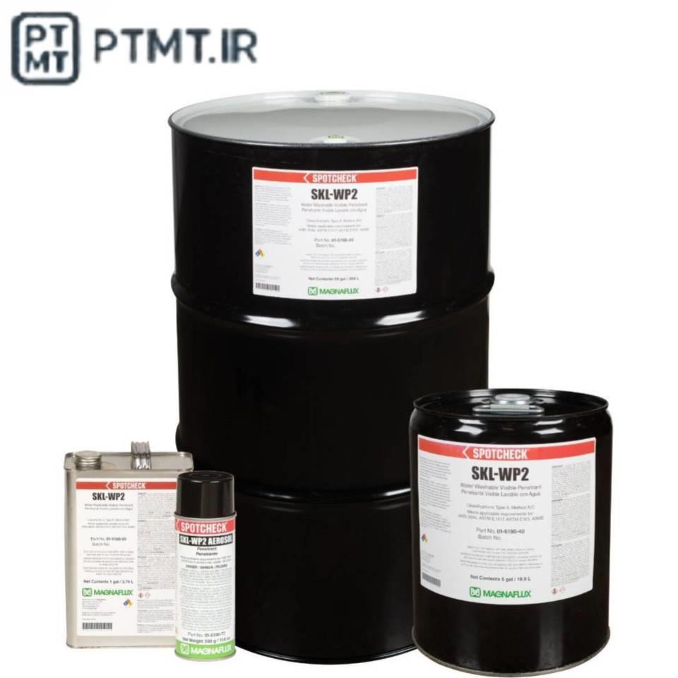 مایع پنترنت واترواشیبل برند مگنوفلاکس انگلستان مدل SKL-WP2<br/>SKL-WP2 یک ماده نافذ رنگ قابل حذف با آب برای آزمایش نافذ نوع 2 در نور سفید مرئی است.<br/><br/>این م industry tools-hardware tools-hardware