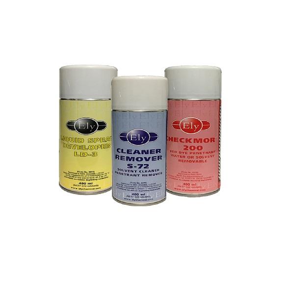 هر ست اسپری شامل Developer | remover | penetrant می‌باشد.<br/><br/>حجم 400ml<br/><br/>عرضه به صورت ست و تکی<br/><br/>هر ست بین ۸الی ۱۲ متر را پوشش میدهد.<br/><br/>مجموعه فنی و مهندسی industry tools-hardware tools-hardware