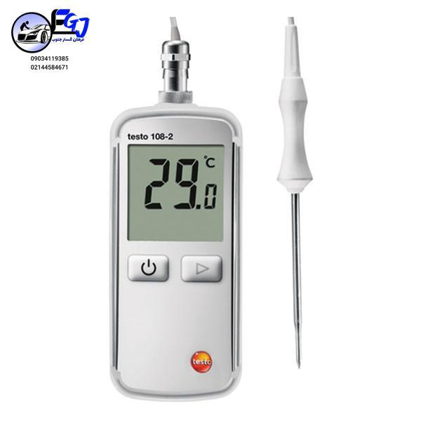 ترمومتر دیجیتال مدل108برندTESTO<br/><br/>ترمومتر نفوذی مخصوص مواد غذایی تستو TESTO 108-2 دمای نقطه ای مواد رادر چندثانیه درهنگام انتقال و نگهداری اندازه گیری  industry tools-hardware tools-hardware
