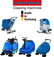 دستگاههای کف شو ( اسکرابر) ساخت کارخانه کلومبوس آلمان با 80 سال سابقه موفق در تولید کف شوهای صنعتی، جاروبرقی های تجاری و نیمه صنعتی و پولیشرهای صنعتی  industry cleaning cleaning