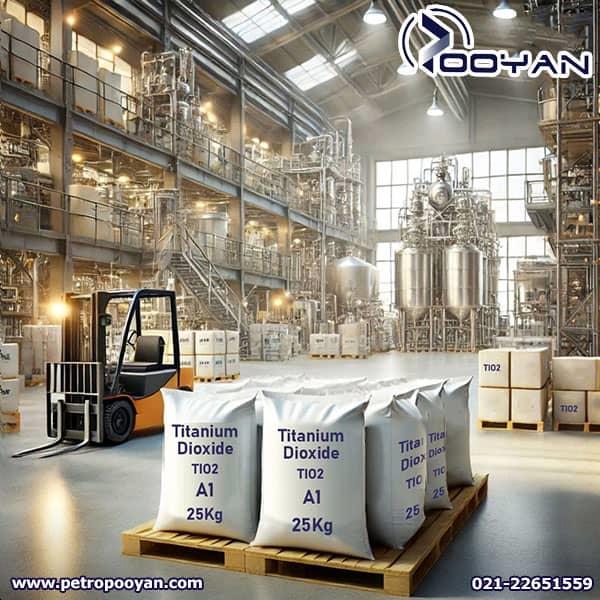 قابل توجه تولید کنندگان رنگ و رزین سازان محترم<br/>شرکت پتروپویان باربد اقدام به تامین تیتان A1 پالتی ـ Titanium Dioxid A1 چینی نموده است‌.<br/>شرکت پترو پویا industry chemical chemical