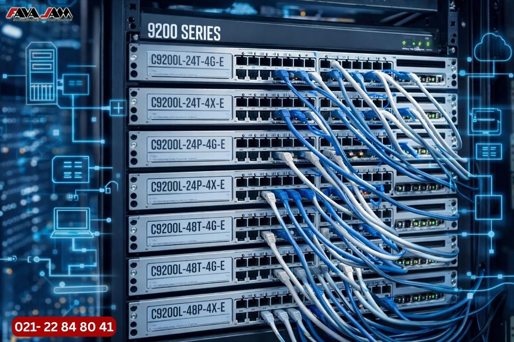 سوئیچ‌های لایه 2 با پشتیبانی از بسیاری از قابلیت های لایه 3(فراتر از لایه 2) سری Cisco Catalyst 9200 با پارت‌نامبرهای متنوع 24 و 48 پورت، نسخه‌های PoE digital-appliances computer computer