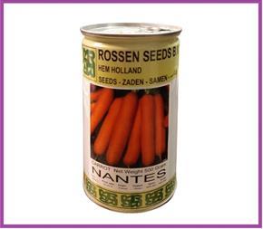 بذر هویج rossen seed super nantes :<br/>بذر هویج نانتس روزن سید هلند<br/><br/>نوع بذر : هویج<br/>نام تجاری واریته : نانتس<br/>نوع بسته بندی : قوطی 500 گرمی<br/>شرکت تولیدی :  industry agriculture agriculture
