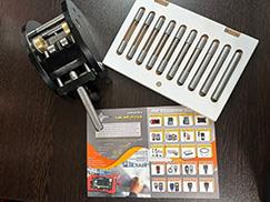 دستگاه مندرل (خمش اهرمی سیلندری)<br/>ساخت ایران <br/>تعداد سیلندر 10 عدد  از قطر ۴ میلیمتر تا 13 میلیمتر<br/>بدنه اصلی دستگاه از جنس st37 با رنگ الکترو استاتیک <br/>ش industry tools-hardware tools-hardware